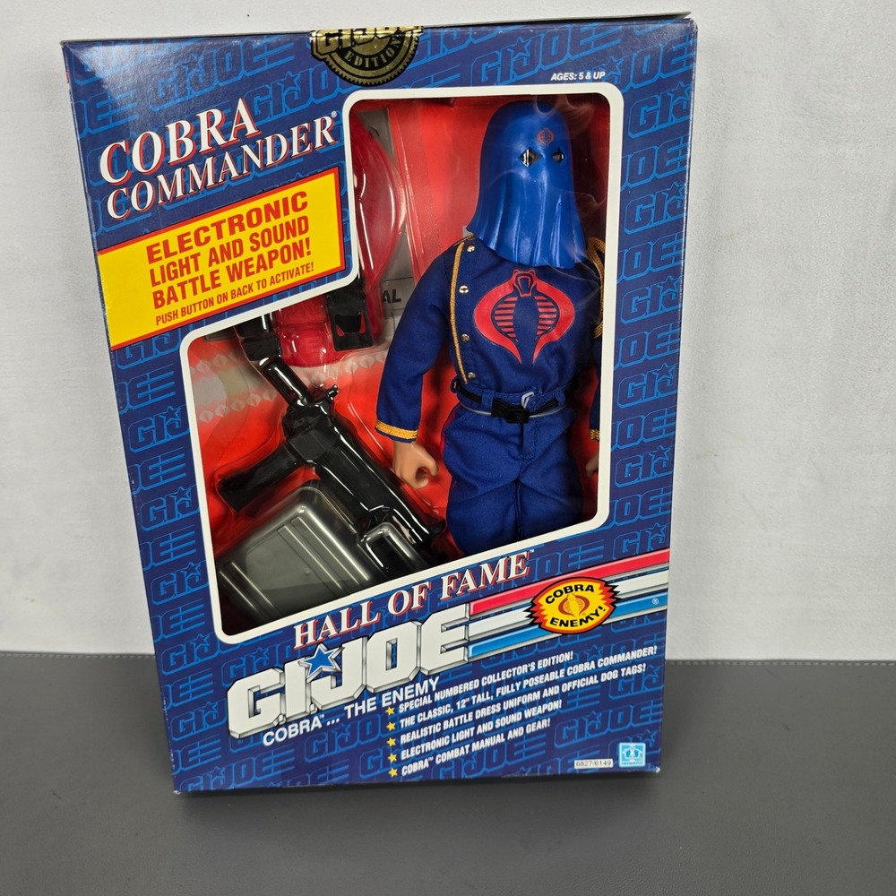 GI Joe Hall of Fame Cobra Commander 12" Action Figure 1991 Hasbro 6827 NOS Toy